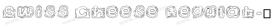 Swiss Cheese Regular字体转换